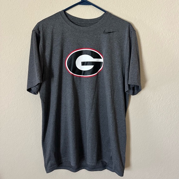 Men’s Nike Dark Gray UGA Dri-Fit tee | Size L - Picture 1 of 3